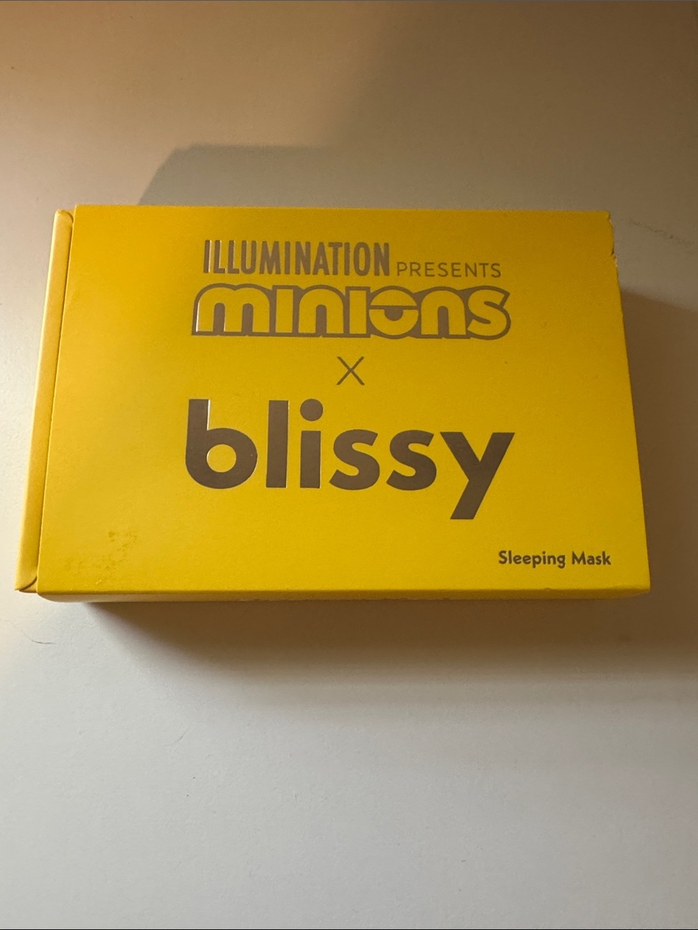 Blissy x Minions Yellow Sleeping Mask